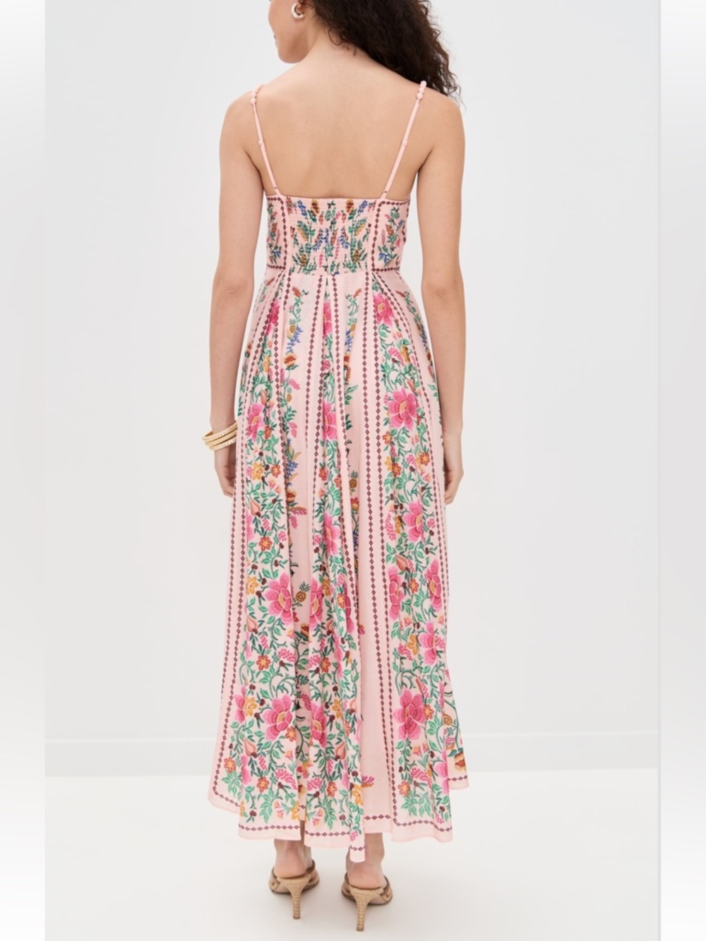 Farm Rio Delicate Forest Pink Maxi Dress - Picture 2 of 16